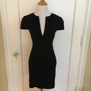Tobi Black Deep-V Dress